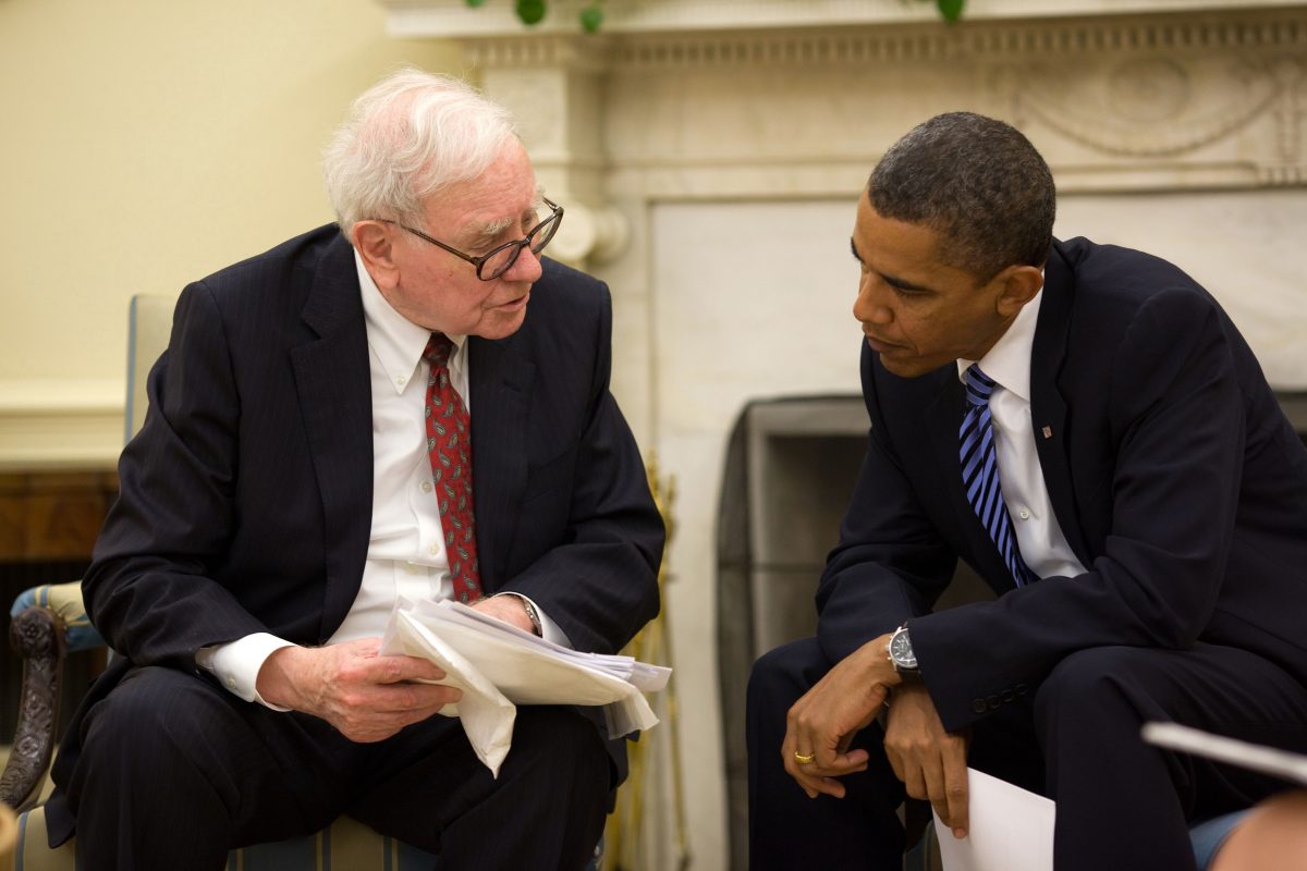 Warren Buffet met Barrack Obama
